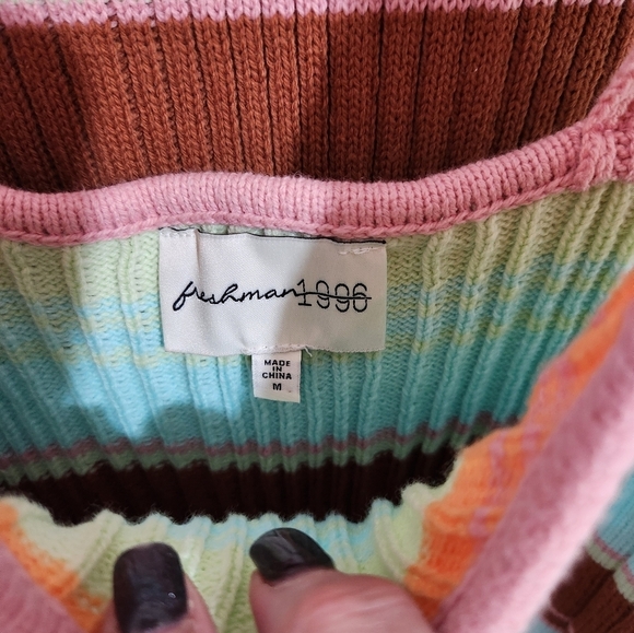 Freshman 1996 2 piece knit cotton ribbed top and skirt, size medium - Picture 2 of 12